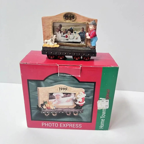 1999 Photo Express Home Towne Express JCPENNEY Picture Christmas Train Car - Picture 1 of 11